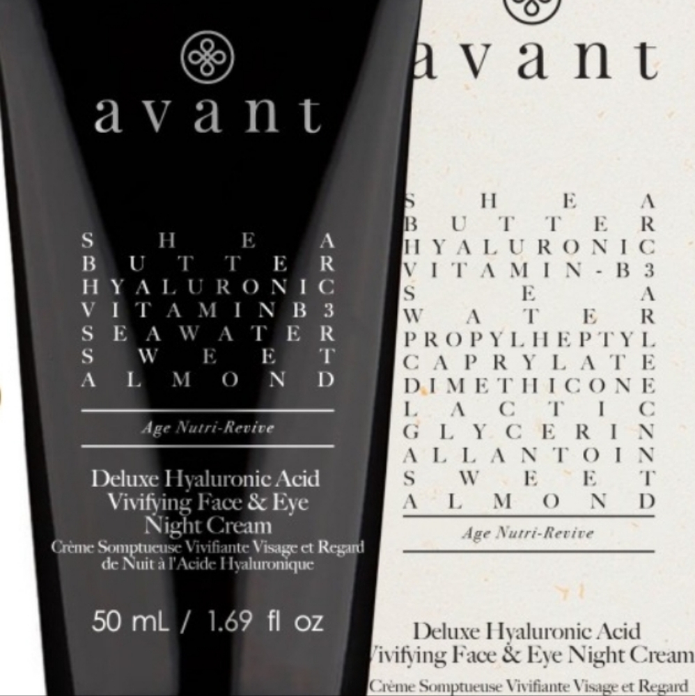 Brand New AVANT Deluxe Hyaluronic Acid Vivifying Face & Eye Night Cream